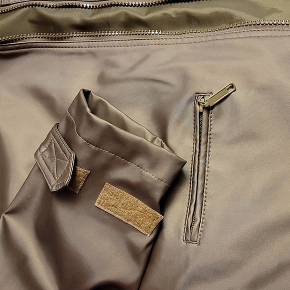 URBAN VIBE Bronze Waterproof Hooded Crop Jacket Sz Small - Picture 5 of 11